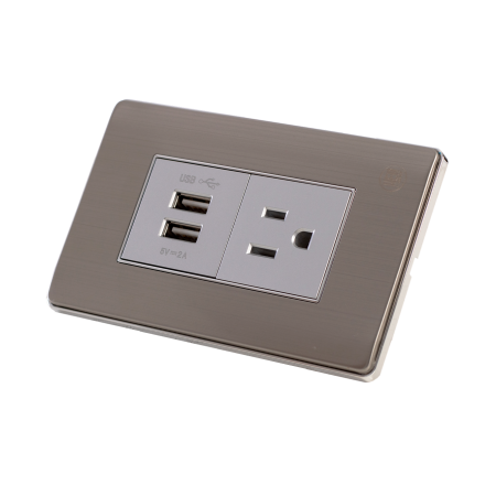 Toma americana + usb